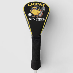 Golf-Mädchen mit Stöcken Golfclub Golfen Golf Headcover