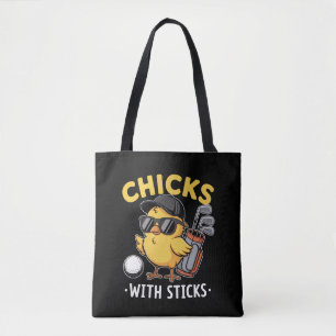 Golf-Mädchen mit Stöcken Golfclub Golfen Tasche
