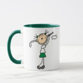 Golf-Mädchen-Tasse Tasse (Links)