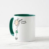 Golf-Mädchen-Tasse Tasse (Vorderseite Links)