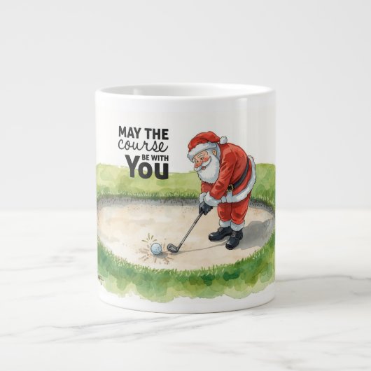 Golf Mai der Platz bei Ihnen sein für Weihnachten  Jumbo-Tasse (Vorderseite)