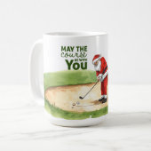 Golf Mai der Platz bei Ihnen sein für Weihnachten Kaffeetasse (Vorderseite Links)