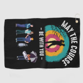 Golf Mai der Platz ist mit Ihnen für Golfer Golfhandtuch (Horizontal)