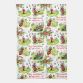 Golf Mai der Platz mit Ihnen Weihnachten Weihnacht Geschirrtuch (Vertikal)