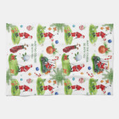 Golf Mai der Platz mit Ihnen Weihnachten Weihnacht Geschirrtuch (Horizontal)