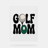Golf-Mama Acrylschild (Vorderseite)