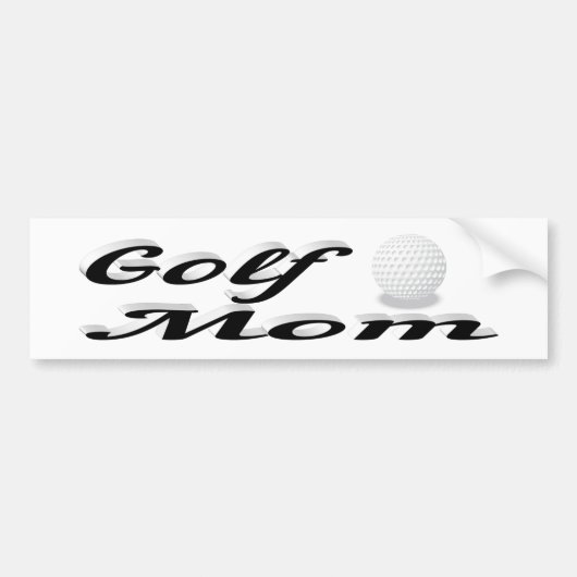 Golf Mama Autoaufkleber (Vorne)