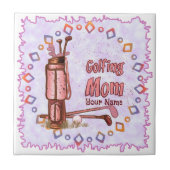 Golf-Mama Fliese (Vorderseite)