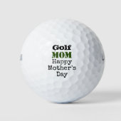 Golf Mama Glücklich Muttertag Golfball (Vorderseite)