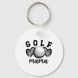 Golf Mama hört die Mama einer Golfspielermutter Schlüsselanhänger