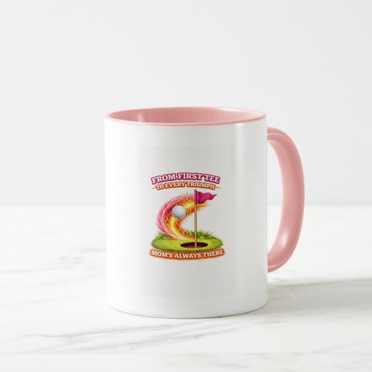 Golf-Mama immer da Tasse | Vom ersten Abschlag bis (VorderseiteRechts)