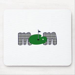 Golf Mama Leben Geburtstagsfamilie Matching Mama M Mousepad