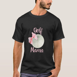 Golf Mama Mama Pink Bow Coquette Preppy Ästhetik G T-Shirt