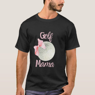 Golf Mama Mama Pink Bow Coquette Preppy Ästhetik G T-Shirt