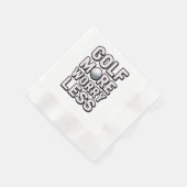 Golf mehr, sorge dich weniger serviette (Ecke)