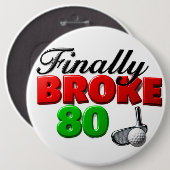 Golf-Meilenstein-Golfergebnis Button (Vorne & Hinten)