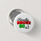 Golf-Meilenstein-Golfergebnis Button (Vorne & Hinten)