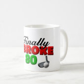 Golf-Meilenstein-Golfergebnis Kaffeetasse (VorderseiteRechts)