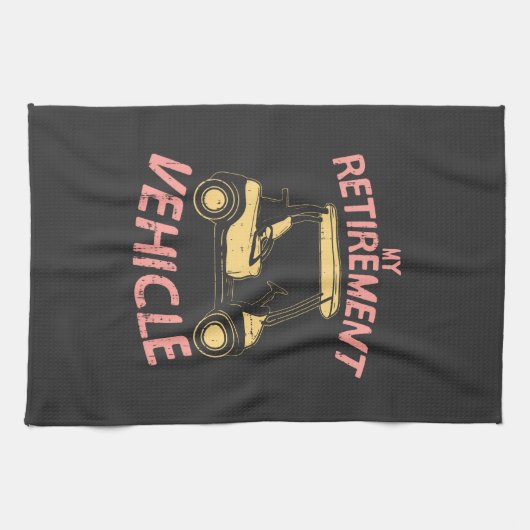 Golf - Mein Ruhestand Geschirrtuch (Horizontal)