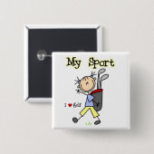 Golf Mein Sport Button (Vorne & Hinten)