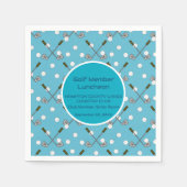 Golf Member Special Event Partys Napkins Serviette (Vorderseite)