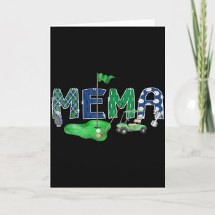 Golf-Meme Hole-in-One Golf 1. Geburtstag Jungen-Pa Karte