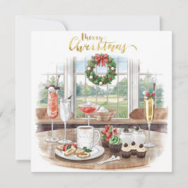 Golf Merry Christmas from Golf Course Clubhouse Feiertagskarte