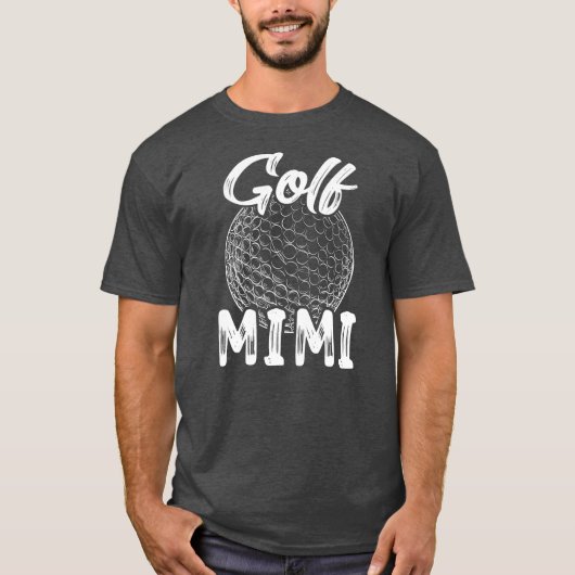 Golf Mimi Women Golfer Golf Ball Player Familie T-Shirt (Vorderseite)