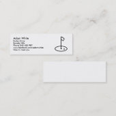 Golf Mini Visitenkarte (Vorne/Hinten)