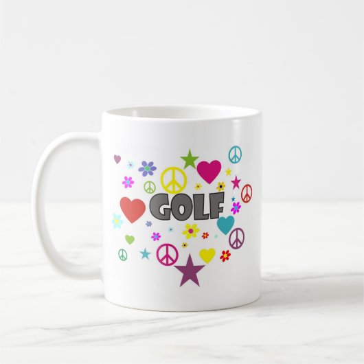 Golf-Mischgraphiken Kaffeetasse (Links)