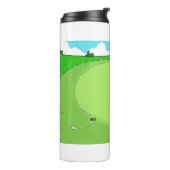 Golf Missed Putt Cartoon - Funny Thermosbecher (Nach links gedreht)