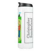 Golf Missed Putt Cartoon - Funny Thermosbecher (Nach rechts gedreht)