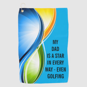 Golf mit dem besten Vater-Handtuch Golfhandtuch