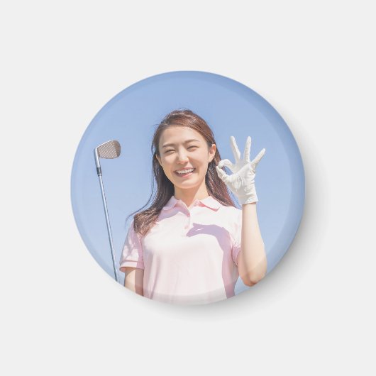Golf mit eigenem Foto Magnet (Vorne)