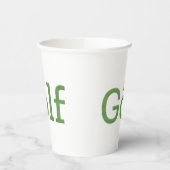 GOLF mit Flagstick-Tasse Pappbecher (Links)