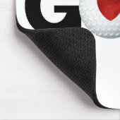 Golf mit Golfball Mousepad (Ecke)