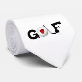 Golf mit Golfball-T-Shirts und Geschenken Krawatte (Gerollt)