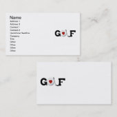 Golf mit Golfball-T-Shirts und Geschenken Visitenkarte (Vorne/Hinten)