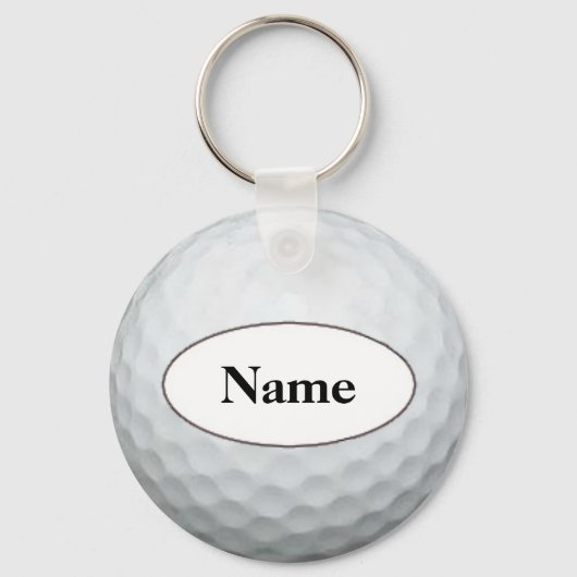 Golf mit Ihrem Namen Schlüsselanhänger (Vorderseite)