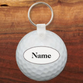 Golf mit Ihrem Namen Schlüsselanhänger (Vorderseite)