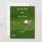Golf mit Liebe Postkarte (Vorne/Hinten)
