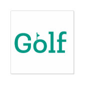 GOLF mit Losfahne Permastempel (Design)