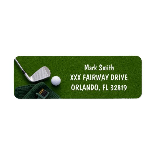 Golf mit Namen für Golfer (Vorne)