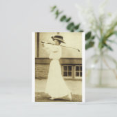 GOLF MIT STIL! - 1908 Women's Golf Champion Postkarte (Stehend Vorderseite)