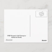 GOLF MIT STIL! - 1908 Women's Golf Champion Postkarte (Rückseite)