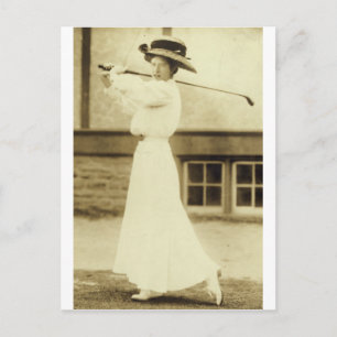 GOLF MIT STIL! - 1908 Women's Golf Champion Postkarte
