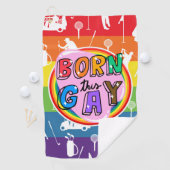 Golf mit Stolz: Regenbogen Golfhandtuch (Insitu)