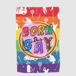 Golf mit Stolz: Regenbogen Golfhandtuch