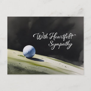 Golf Mitgefühl „Mit aufrichtigem Mitgefühl.“ Postkarte
