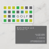 GOLF (Mod-Quadrate) Visitenkarte (Vorne/Hinten)
